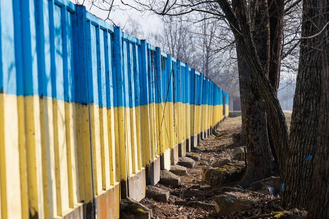 Kaune – palaikymo Ukrainai ženklai