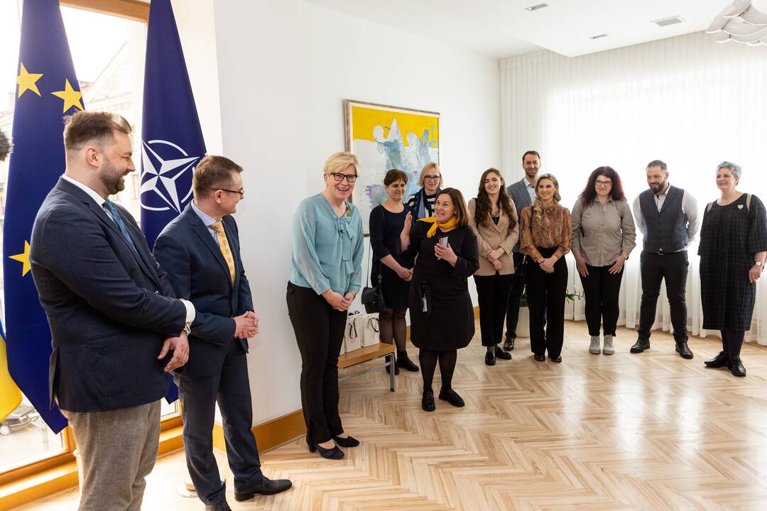 Susitikimas su į Ukrainą vykstančiais medikais