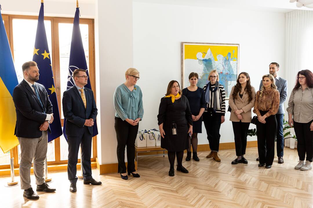 Susitikimas su į Ukrainą vykstančiais medikais