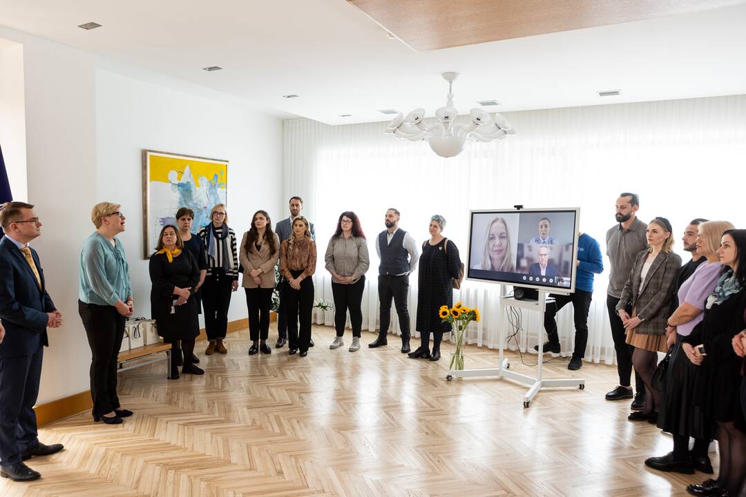 Susitikimas su į Ukrainą vykstančiais medikais