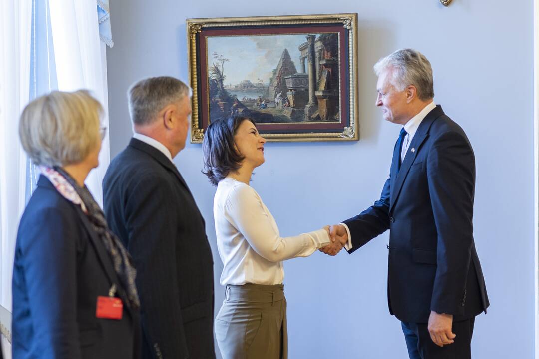 G. Nausėda susitiko su Vokietijos užsienio reikalų ministre A. Baerbock