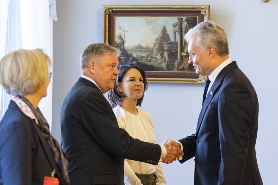 G. Nausėda susitiko su Vokietijos užsienio reikalų ministre A. Baerbock