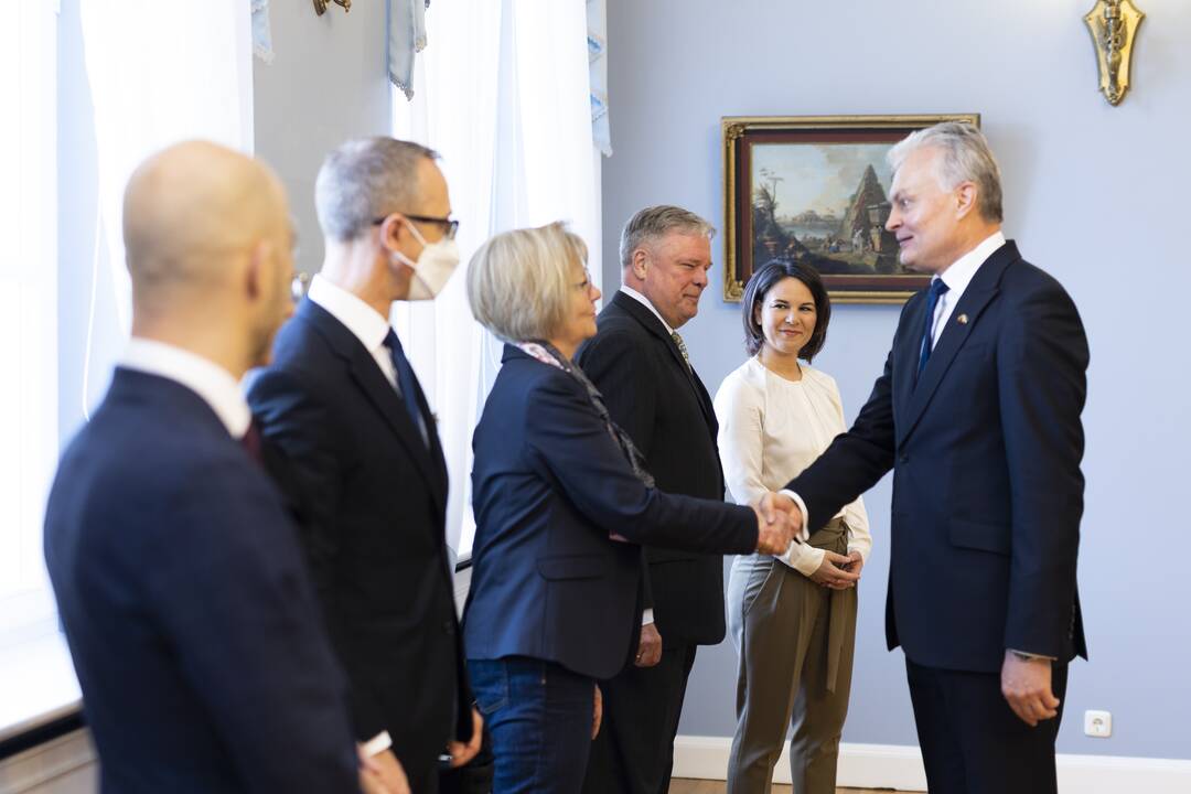 G. Nausėda susitiko su Vokietijos užsienio reikalų ministre A. Baerbock