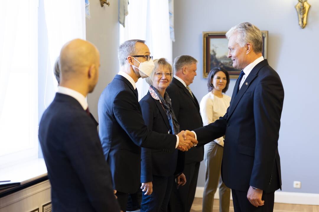 G. Nausėda susitiko su Vokietijos užsienio reikalų ministre A. Baerbock