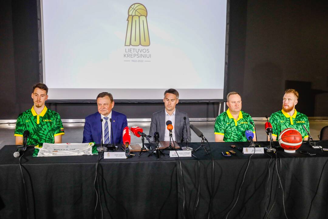 Lietuvos vyrų krepšinio rinktinės pristatymas