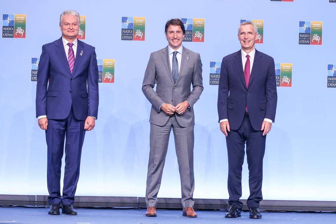 NATO lyderių pasitikimo ceremonija