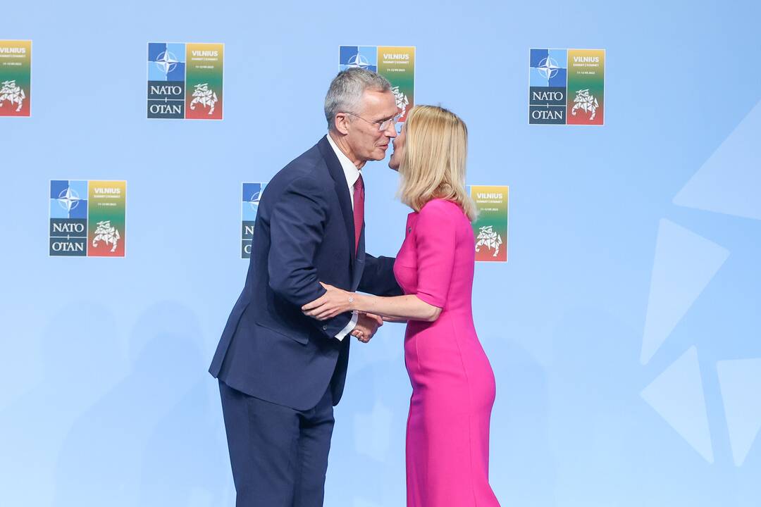 NATO lyderių pasitikimo ceremonija