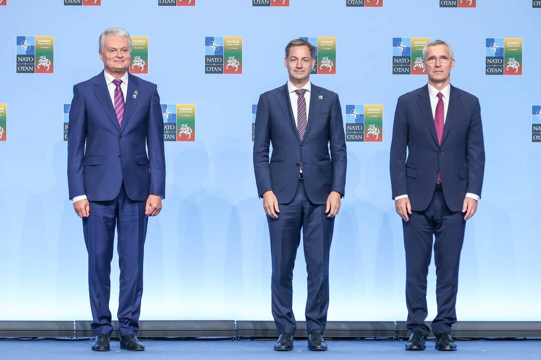 NATO lyderių pasitikimo ceremonija
