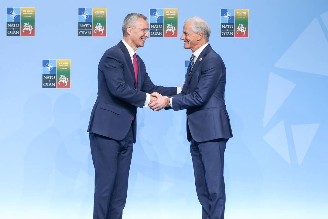 NATO lyderių pasitikimo ceremonija