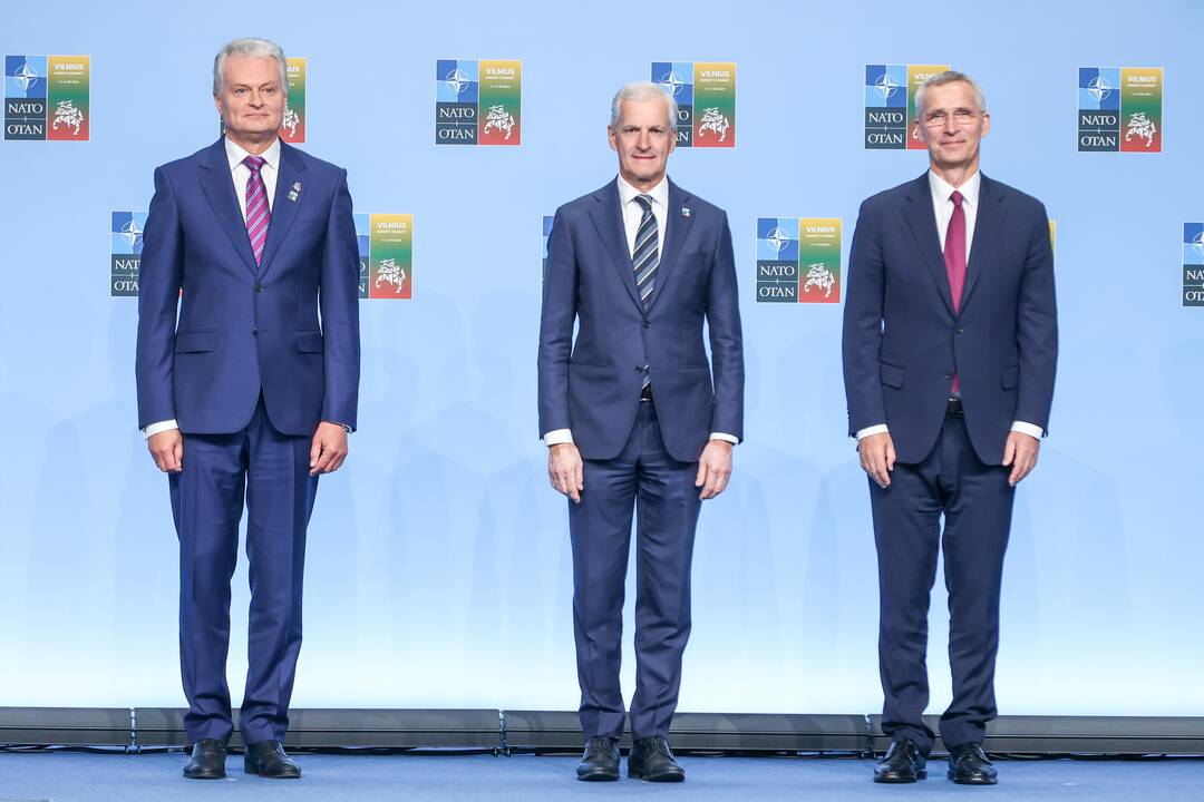 NATO lyderių pasitikimo ceremonija