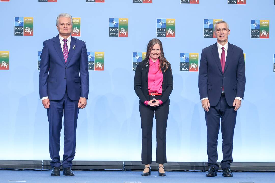 NATO lyderių pasitikimo ceremonija