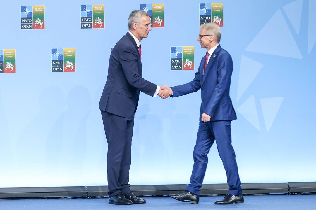 NATO lyderių pasitikimo ceremonija