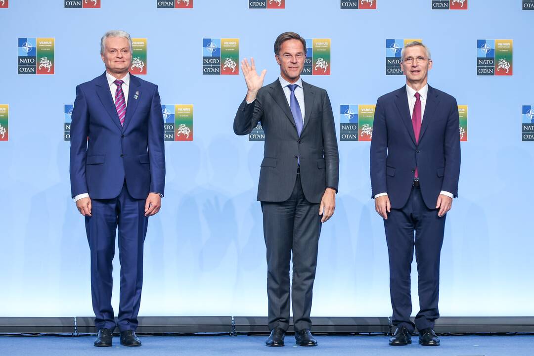 NATO lyderių pasitikimo ceremonija