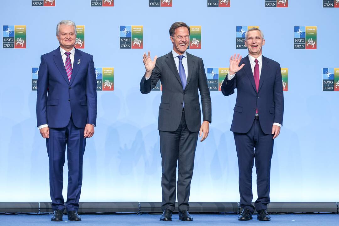 NATO lyderių pasitikimo ceremonija