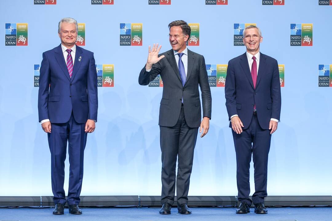NATO lyderių pasitikimo ceremonija