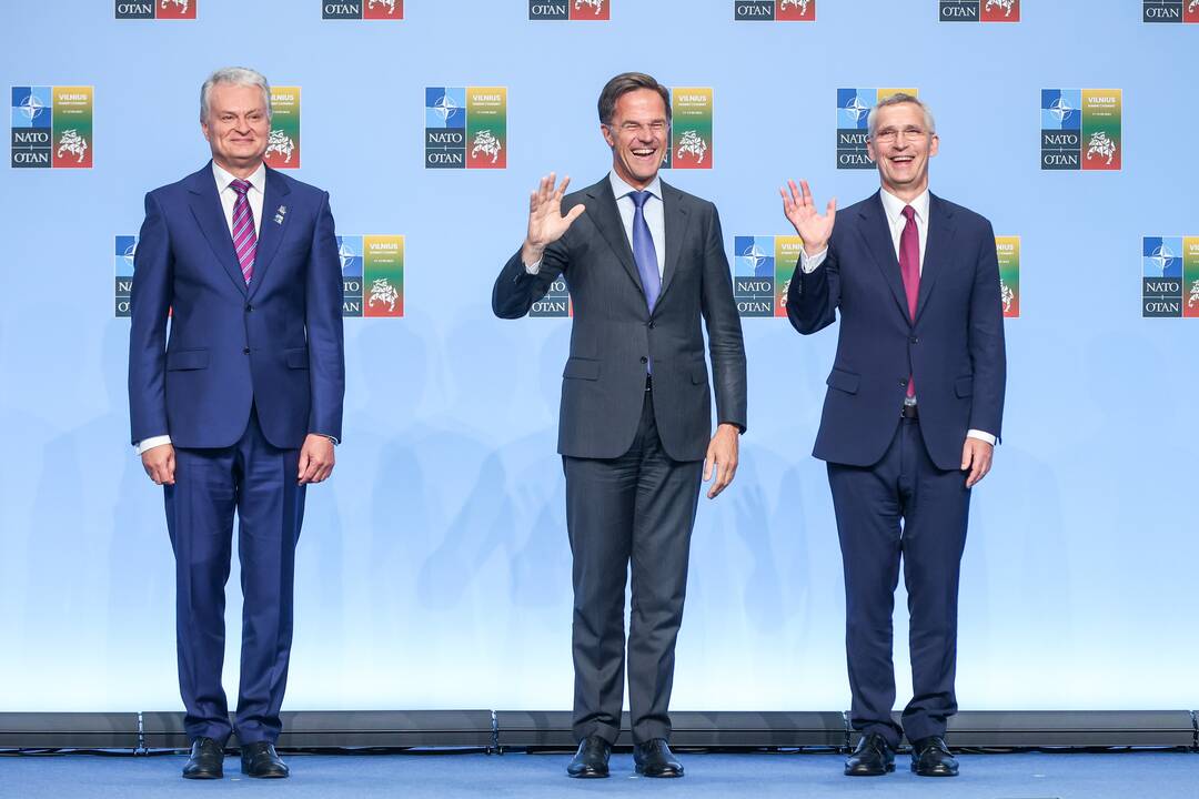 NATO lyderių pasitikimo ceremonija