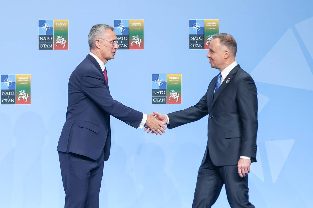 NATO lyderių pasitikimo ceremonija