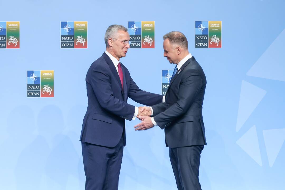 NATO lyderių pasitikimo ceremonija