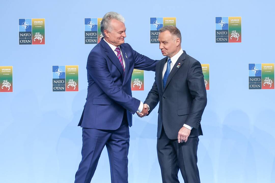 NATO lyderių pasitikimo ceremonija
