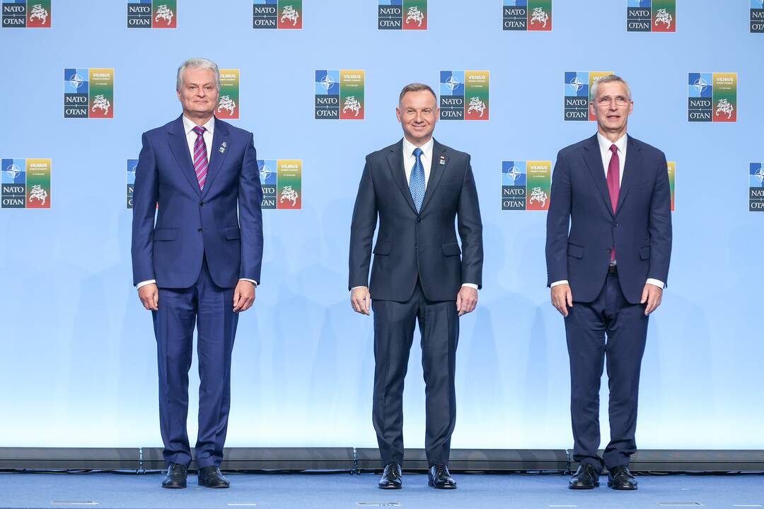 NATO lyderių pasitikimo ceremonija