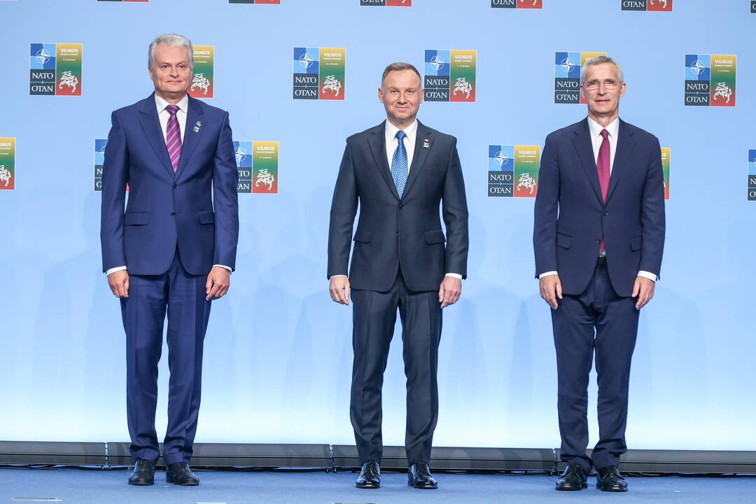 NATO lyderių pasitikimo ceremonija