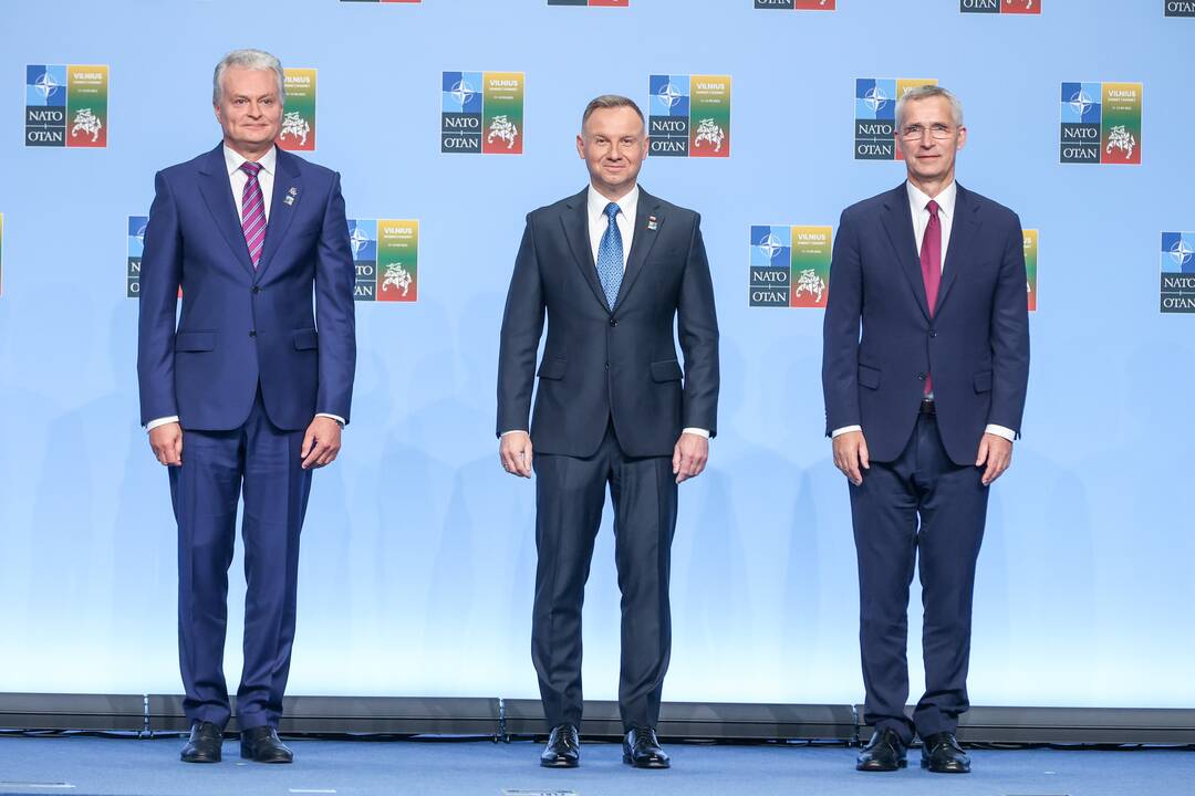 NATO lyderių pasitikimo ceremonija