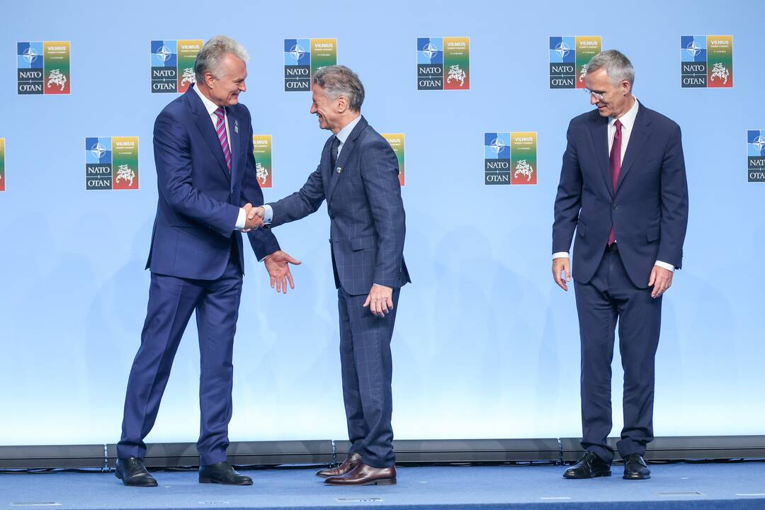 NATO lyderių pasitikimo ceremonija