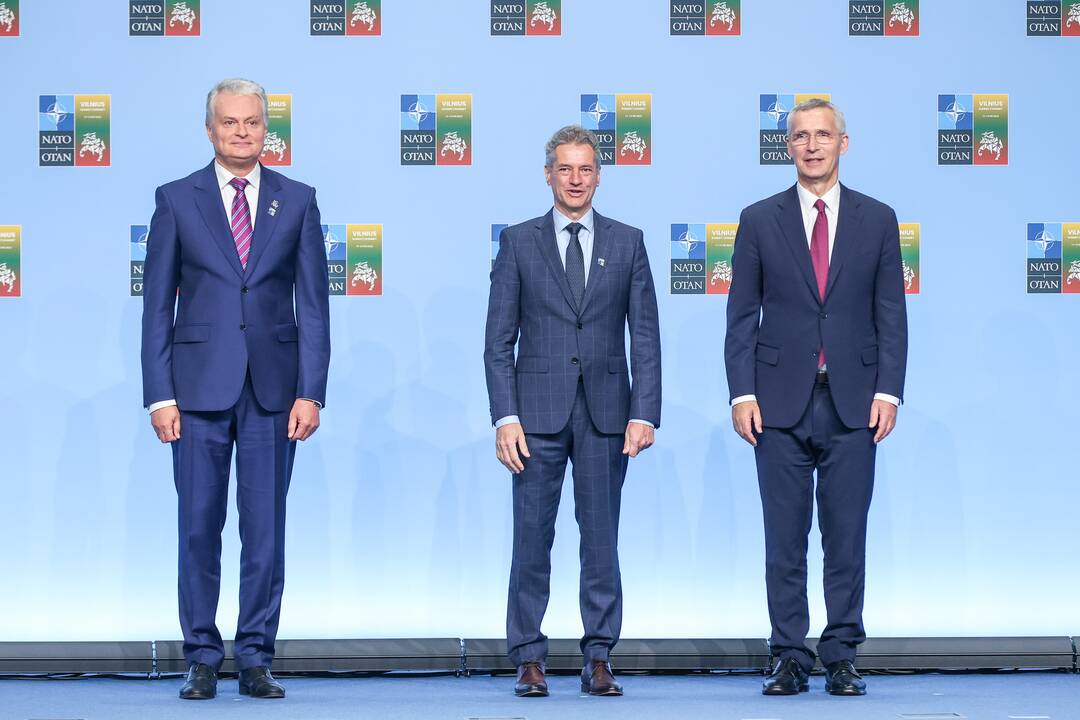 NATO lyderių pasitikimo ceremonija