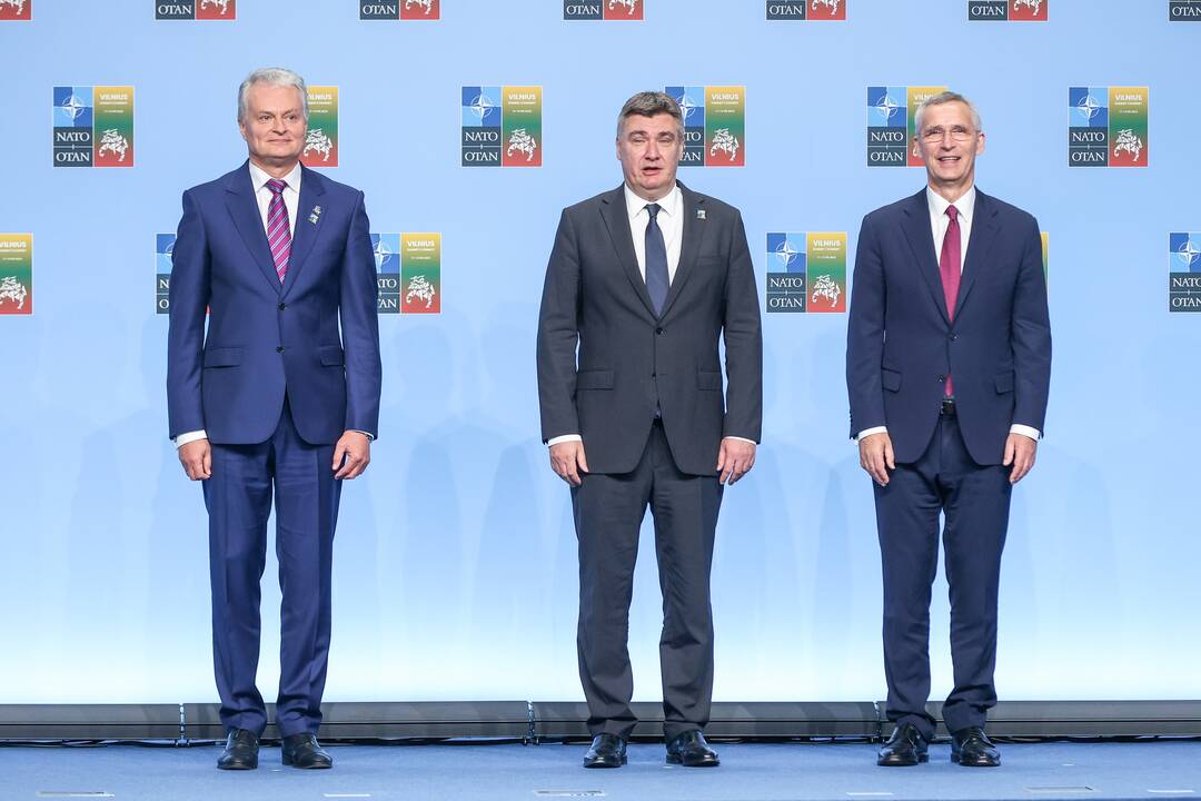 NATO lyderių pasitikimo ceremonija