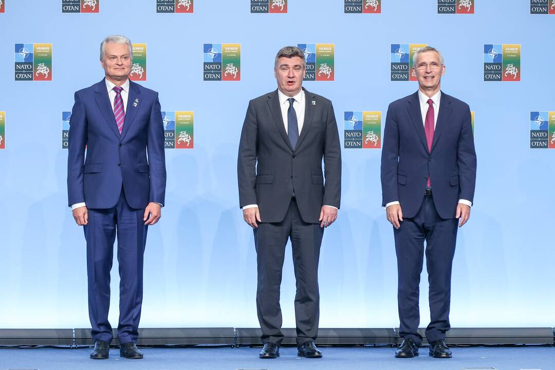 NATO lyderių pasitikimo ceremonija