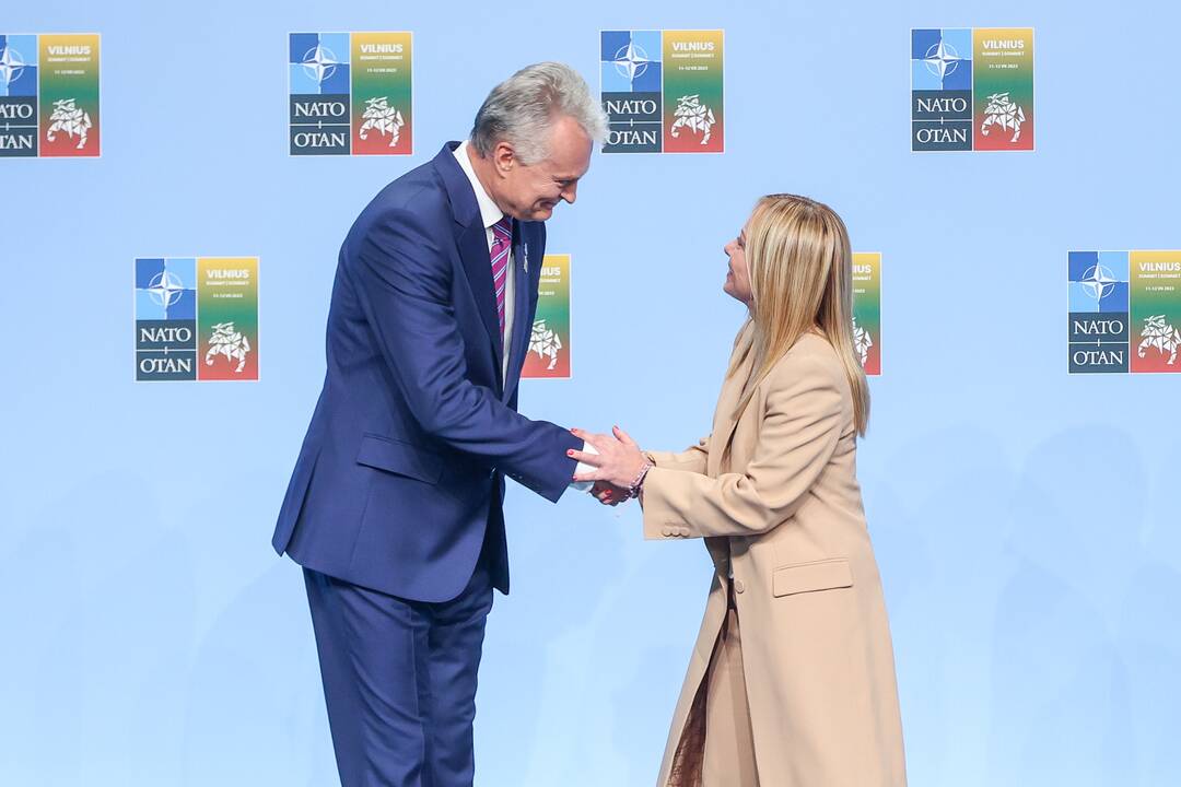 NATO lyderių pasitikimo ceremonija