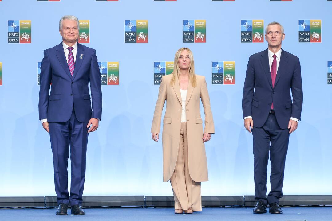 NATO lyderių pasitikimo ceremonija