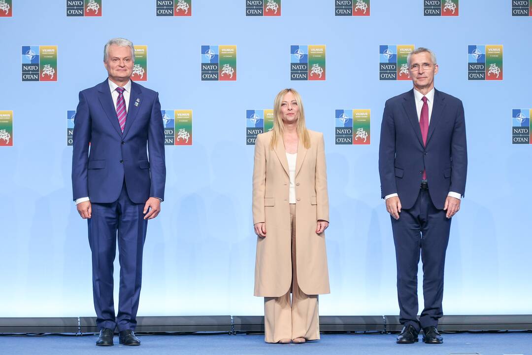 NATO lyderių pasitikimo ceremonija