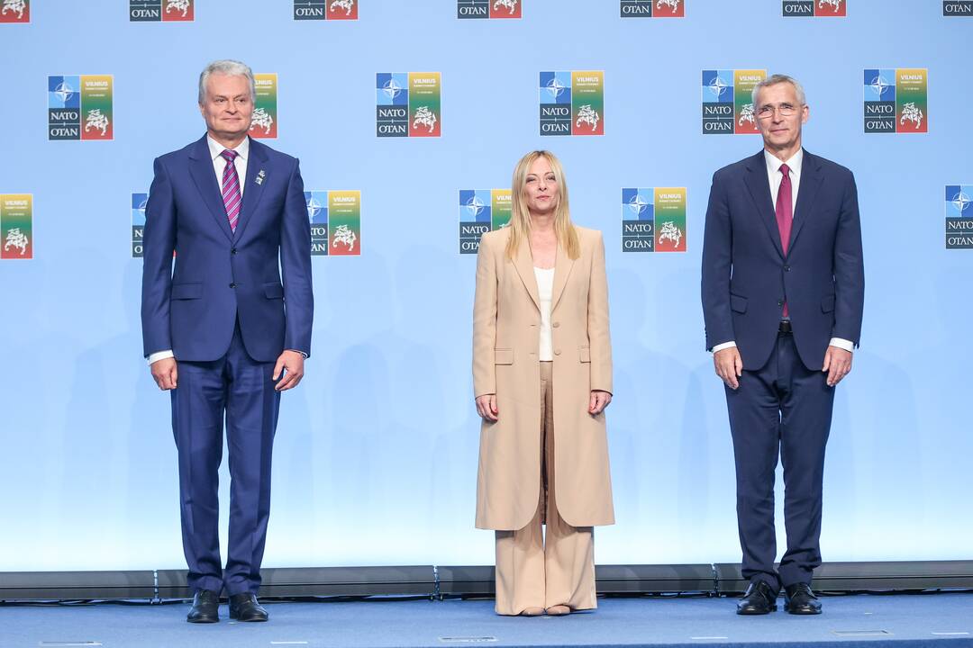 NATO lyderių pasitikimo ceremonija