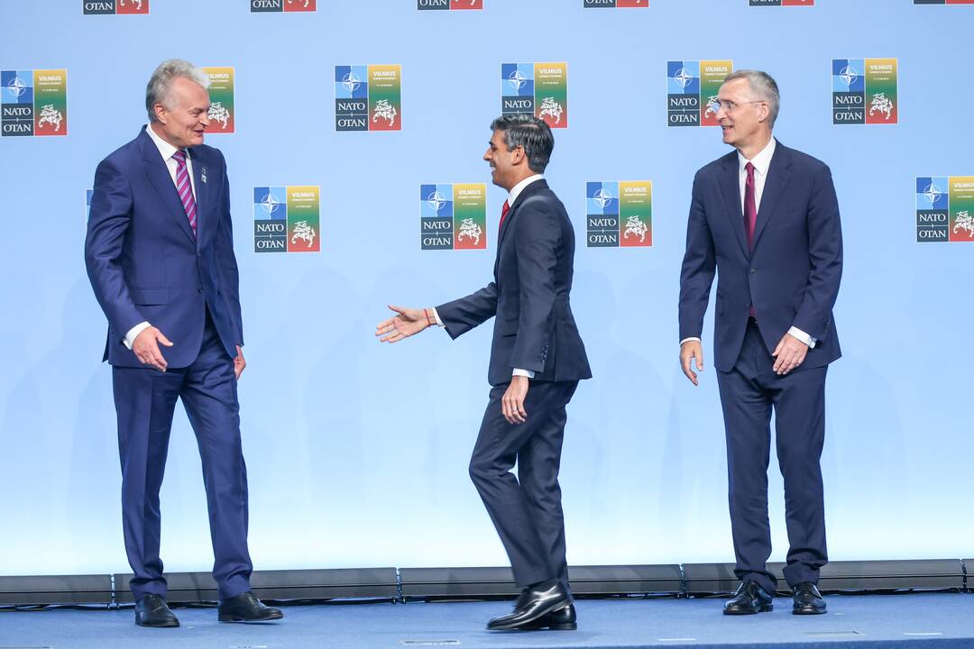 NATO lyderių pasitikimo ceremonija