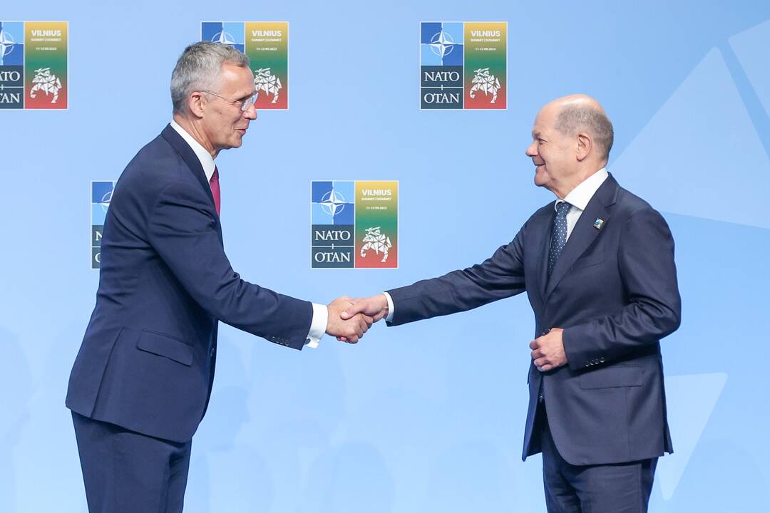 NATO lyderių pasitikimo ceremonija