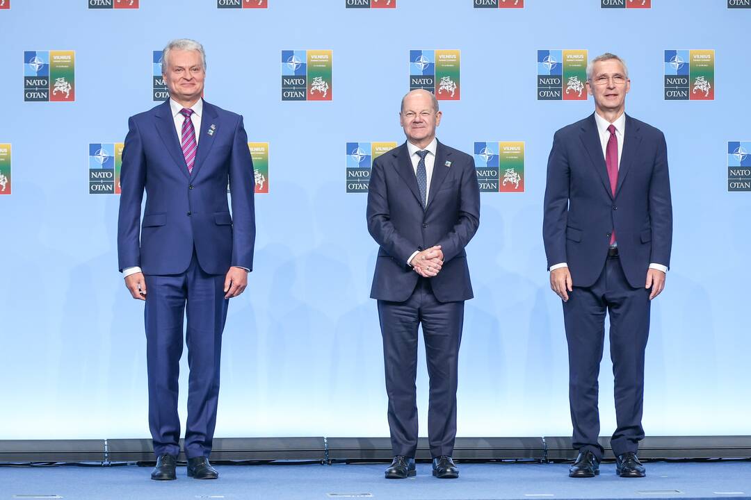 NATO lyderių pasitikimo ceremonija