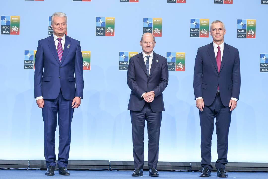 NATO lyderių pasitikimo ceremonija