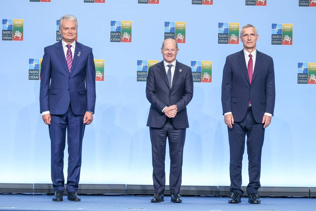 NATO lyderių pasitikimo ceremonija