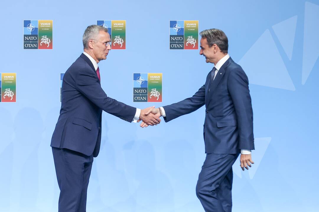 NATO lyderių pasitikimo ceremonija