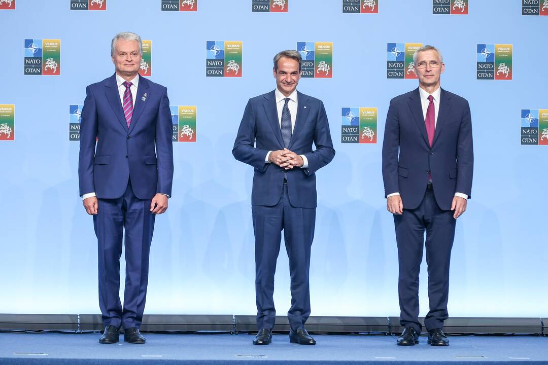 NATO lyderių pasitikimo ceremonija