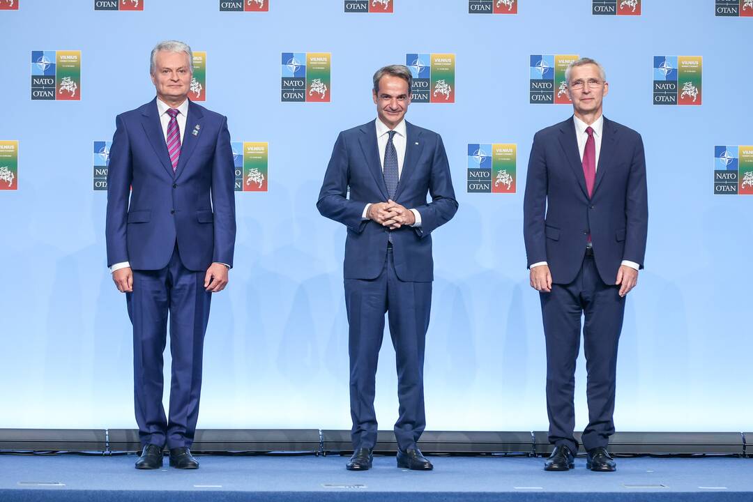 NATO lyderių pasitikimo ceremonija
