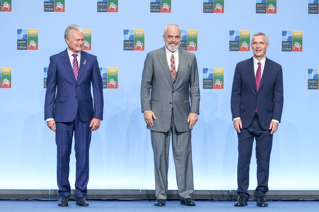 NATO lyderių pasitikimo ceremonija