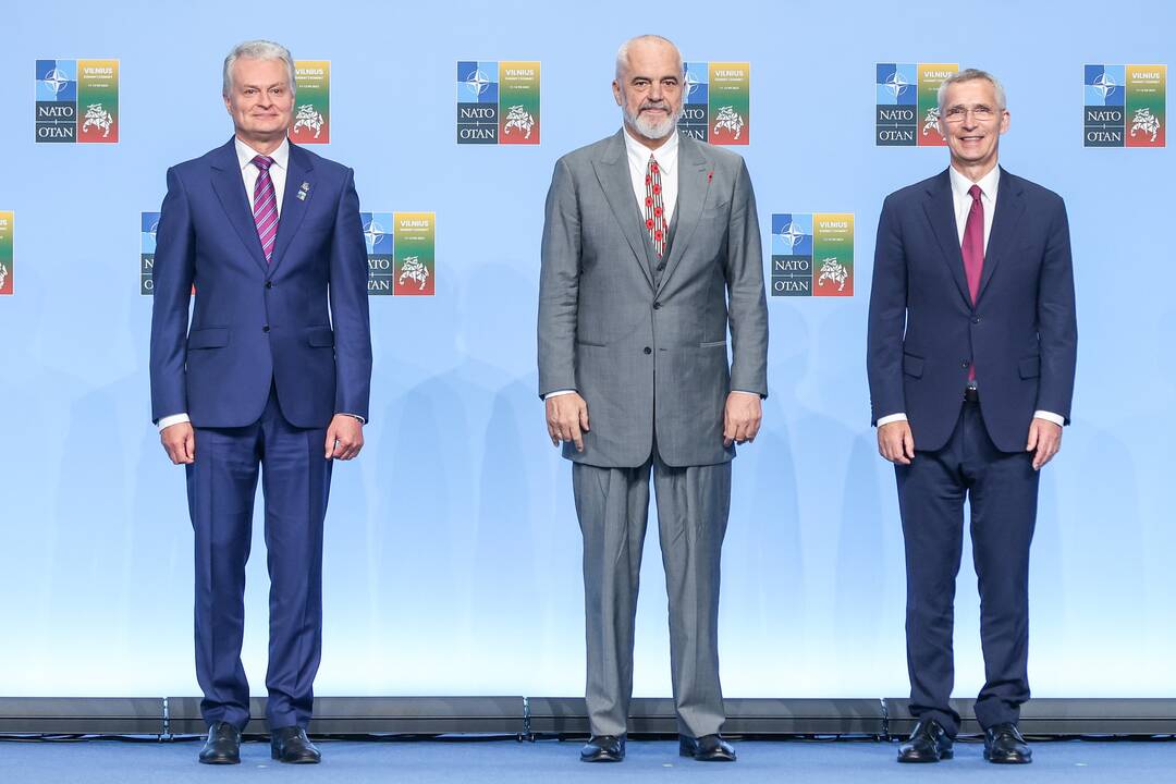 NATO lyderių pasitikimo ceremonija