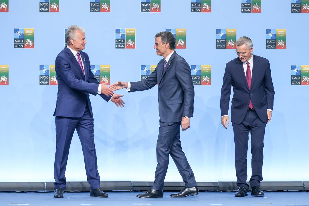 NATO lyderių pasitikimo ceremonija