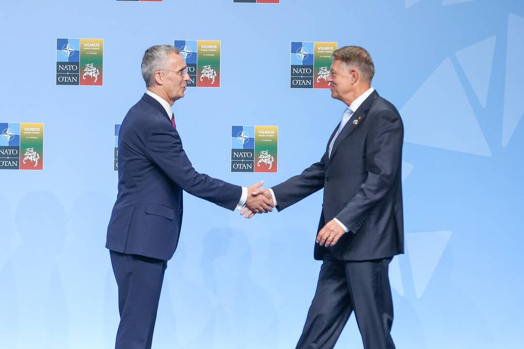 NATO lyderių pasitikimo ceremonija