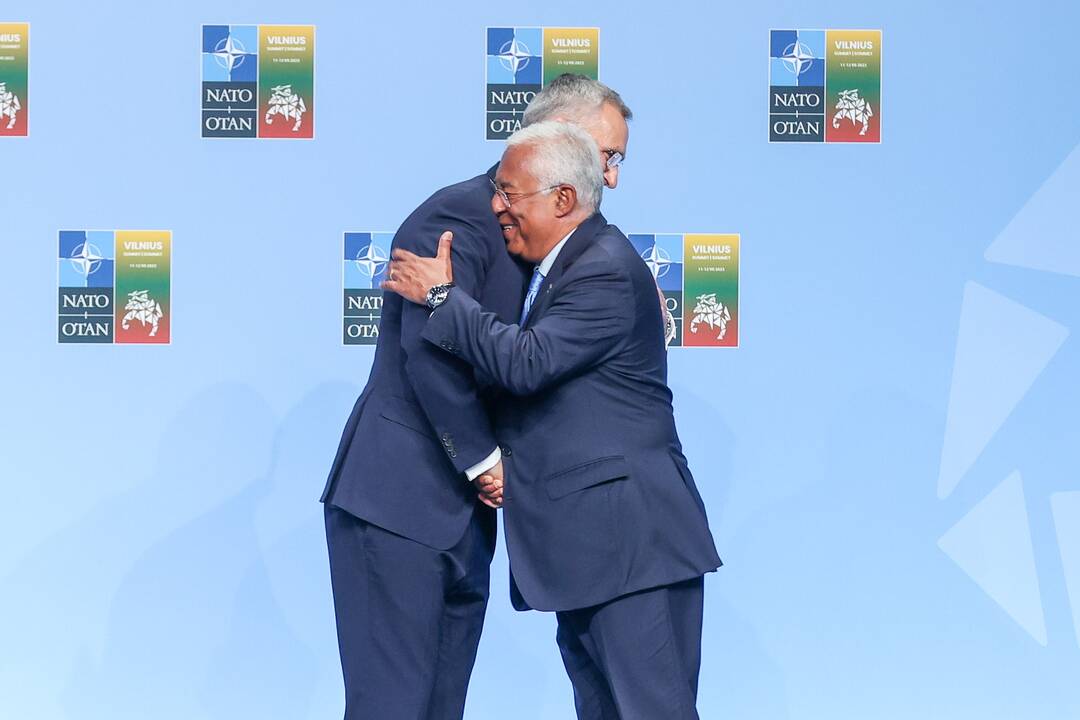 NATO lyderių pasitikimo ceremonija