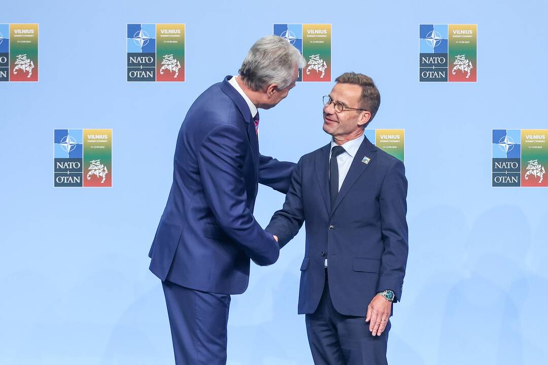 NATO lyderių pasitikimo ceremonija