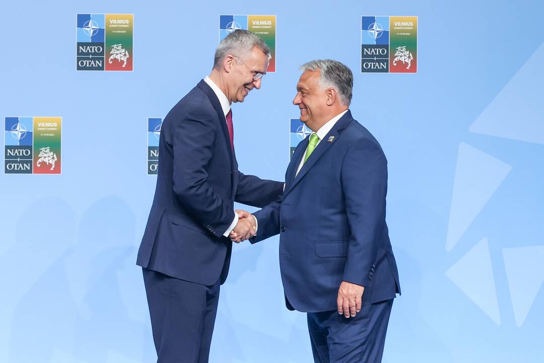NATO lyderių pasitikimo ceremonija