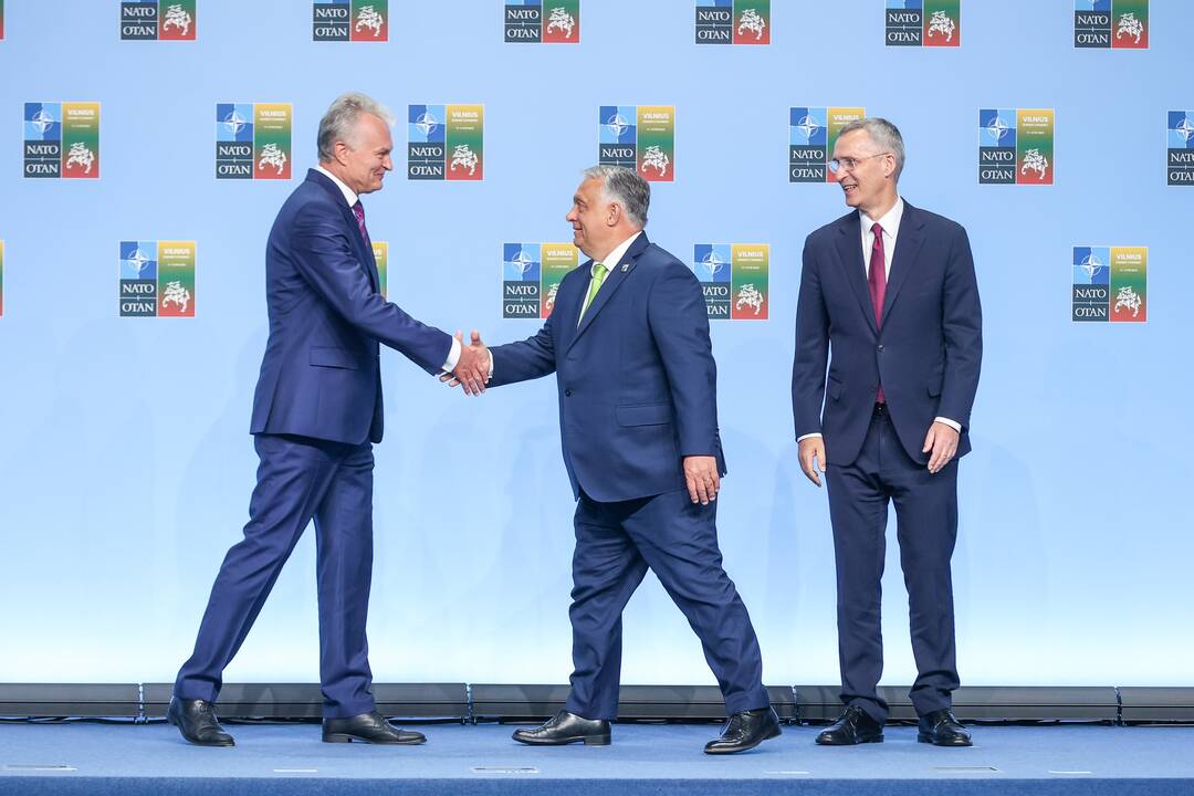 NATO lyderių pasitikimo ceremonija